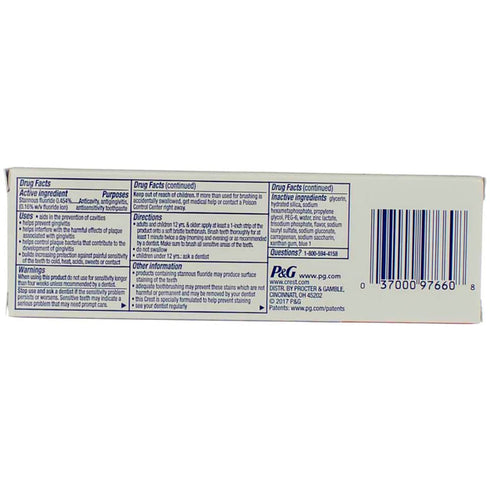 Crest Pro-Health Toothpaste Clinical Gum Protection Smooth Mint - 3.5 oz, Pack of 3...