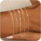 adoyi Gold Bracelets for Women, 14K Gold Plated Bracelet Stack Set Adjustable Stackable Bracelets Paperclip Chain Cuban Link Layered Waterproof Go...