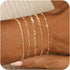 adoyi Gold Bracelets for Women, 14K Gold Plated Bracelet Stack Set Adjustable Stackable Bracelets Paperclip Chain Cuban Link Layered Waterproof Go...
