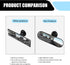 1 PC Car Interior Rearview Mirror, 8.66" x 2.55" Strong Adhesive Suction Cup HD Windshield Rear Flat Glass Mirror, Decorative Modification Accesso...