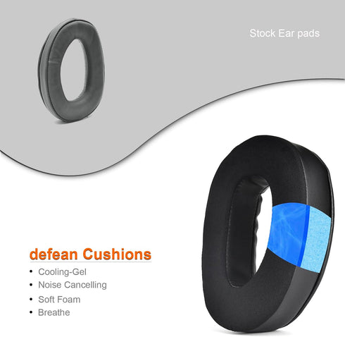 GSP350, GSP370 Cooling Gel Ear Pads Replacement Cover Cushions Compatible with Sennheiser GSP 370/350/303/302/301/300 Headphones,High-Density Nois...