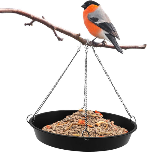 Bird Seed Catcher Tray Platform Feeder 11’’ Black...
