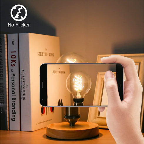 G80(G25) LED Edison Bulbs 60 Watt Equivalent, High Brightness Warm White 2700K Clear Glass Globe Light Bulb, Dimmable Antique LED Filament Bulbs, ...