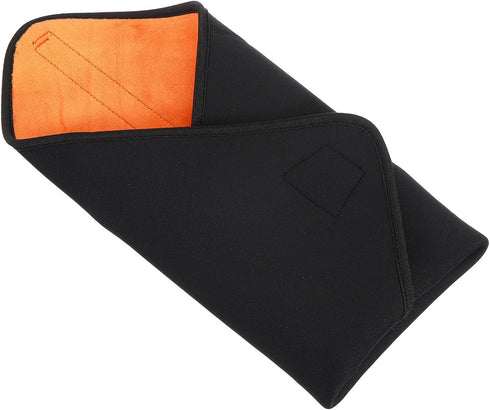 PATIKIL Camera Protective Wrap, 21"x21" Lens Wrap Cloth with Thick Protective Neoprene, Lens Pouch Bag with Hook and Loop for Lens, SLR, Black Ora...