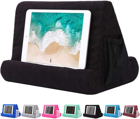 JoinHome Soft Pillow Tablet Pillow Stand for Ipad Stand Mult-Angle Tablet Phone Holder Lap Stand Mobile Phone Holder (Black)...