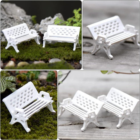 NUOBESTY Household Gadgets Home Decor Home Decor 15Pcs Mini House Bench Model Miniature Bench Doll Furniture Model Decor Decoraciones Para Salas D...