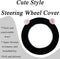 Cartoon Cute Fluffy Steering Wheel Cover for Women Girls,JXJKMMN Furry Ear Steering Wheel Cover Winter Warm Fuzzy Car Steering Wheel Cover Lovely ...