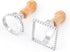 Fox Run 57670 Ravioli Cutter Stamps, Round & Square, Set of 2 , 2.75 x 4.75 x 5.75 inches...