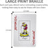 Large-Print Braille Playing Cards for Vision Impairments Entertainment Supplies...