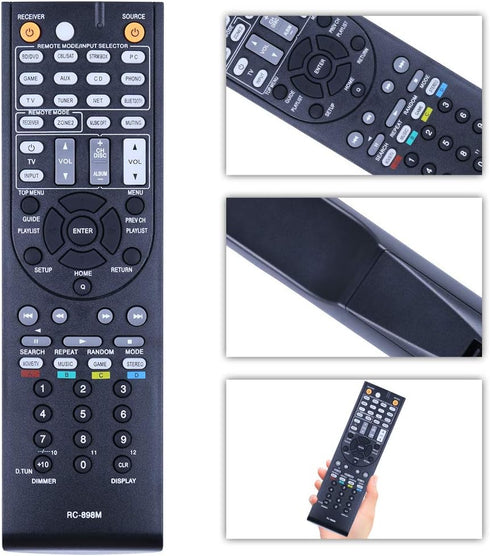 The New RC-898M RC898M ONKYO AV Receiver Replaces The New Remote Controller. Suitable for TX-NR747 TX-NR545 TX-NR646 TXNR747 TXNR545 TXNR646...