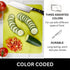 Nicole Home Collection Flexible Cutting Mats Set of 3 - BPA-Free Plastic Color-Coded Kitchen Chopping Boards, 12"x15", Durable Non-Slip Mats for M...