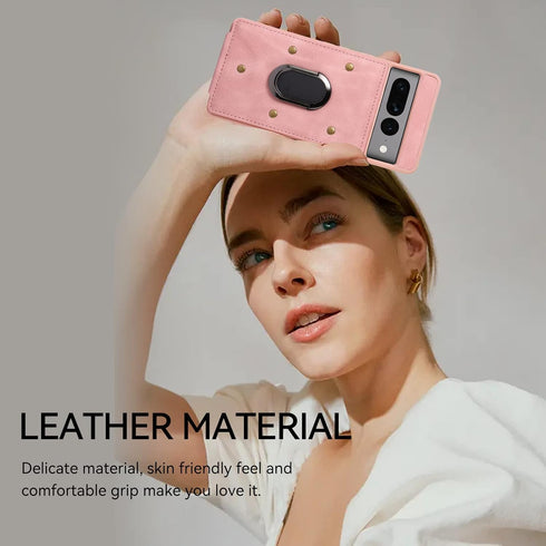 Asuwish Phone Case for Google Pixel 7 Pro 5G Wallet Cover with Tempered Glass Screen Protector and Ring Credit Card Holder Leather Cell Accessorie...