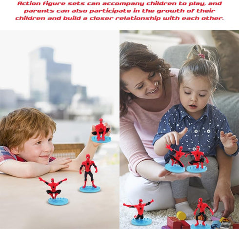 7 PCS Superhero Action Figure Toy Sets 3.8 Inch Super Hero Figures Superhero Decor Birthday Party Supplies Action Figures Cake Top Decoration...