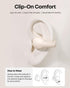 Langsdom ClipBuds Kids Bluetooth 5.3 Earbuds for Kids with Mic, Clip On Open-Ear Comfort Fit Headphones, 85dB Safe Volume Limit Wireless Earphones...