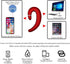 Ear Hook Bluetooth Wireless Headphone,Non Ear Plug Headset with Microphone,Single Ear Noise Cancelling Earphones Painless Wearing for Android Smar...