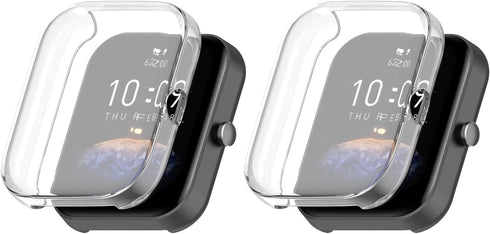Screen Protective Case Compatible for Amazfit Bip 3 Pro/Bip 3 Smart Watch TPU Case Soft Ultra-Slim Screen Protector for Amazfit Bip3 Pro/Bip3 Bump...