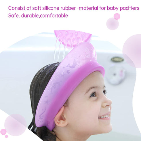 Kair Air Cushioned Bath Visor, Shower Cap For Kids, Hair Washing Hat For Toddlers Adults, Purple...