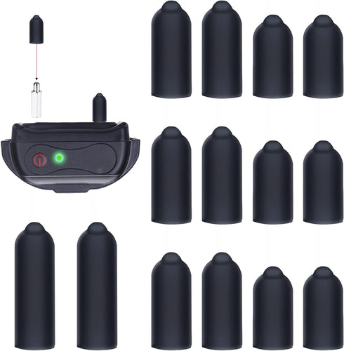 24 Pcs Dog Shock Collar Rubber Tips,Training Collar Replacement Parts Dog Collar Silicone Covers Training Rubber Tips Column Conductive Rubber Sle...