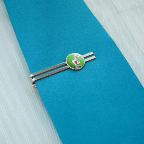 Looney Tunes Bugs Bunny Round Tie Bar Clip Clasp Tack Silver Color Plated...