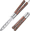 Butterfly Knife Trainer - Balisong Trainer - Practice Butterfly Knife - Balisong Butterfly Knives NOT Real NOT Sharp Blade - Wood Dull Trick Butte...