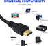 Master Cables HDMI Cable 6.5 Feet (2 m) 3D 4K, Audio Return Channel, High-Speed, Ethernet Enabled, Gold Plated, Compatible with Roku, Computer, PS...