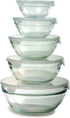 Norpro 10-Piece Nesting Glass Mixing/Storage Bowls with Lids...