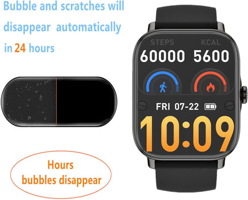Compatible for Zhizhi P72 Smart Watch Screen Protector (6 Pack) Compatible for SOUYIE 1.91" Smartwatch Flexible Full Coverage Clear TPU Film...