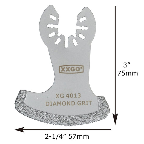 4 Pcs Diamond Oscillating Multi Tool Swing Gritting Grouting Saw Blades XG4203L...
