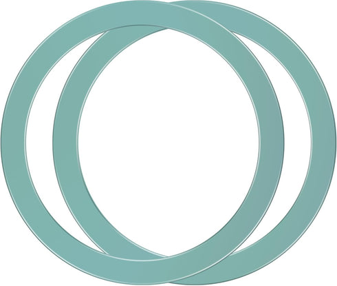 2Pcs Metal Ring Sticker for Pop Socket Magnetic Grip, Magnetic Adapter Adhesive for iPhone, Magsafe Wireless Charger (Green)...