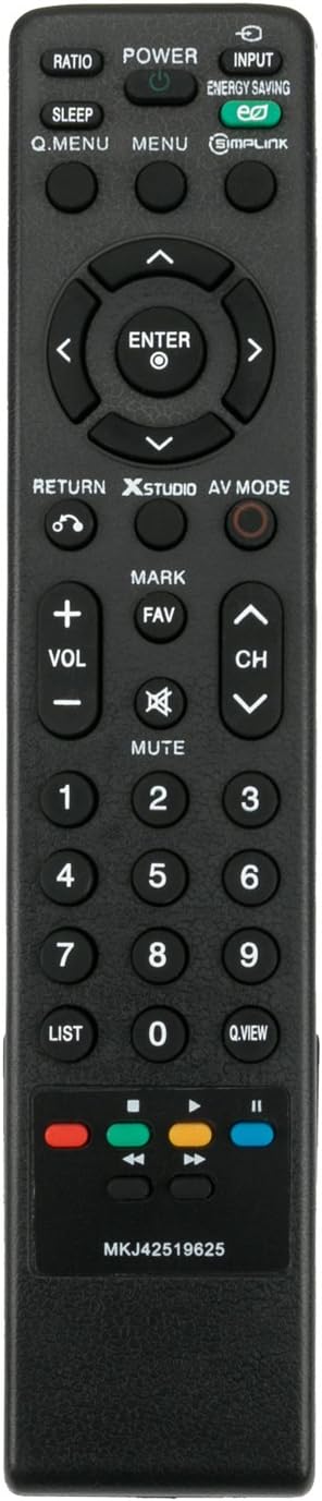 MKJ42519625 Remote Control Replacement fit for LG 42" 47" 55" LCD LED TV 32CL40 32LH40 42LH40 42LH55 47LH40 55LH40 55LH55 37LH55-UA 55LH41 47LH55-...