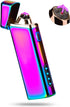 Electric Arc Windproof Plasma Lighter - USB Rechargeable, Upgraded Battery Indicator - Multichrome...