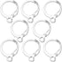 160 Pcs Round Hypoallergenic Lever Back Dangle Ear Wire With Open Loop French Hook for DIY Jewelry Making (Silver-12785)...