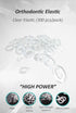 300 O-Rings - Orthodontic Elastic Dental Rubber Bands, Intraoral Elastic Rubber Bands. (Clear, 1/8"-Medium-3.5 oz)...