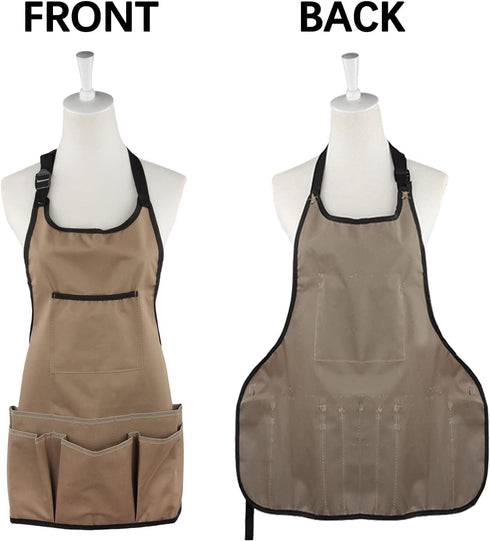 Gardening Apron for Women with Pockets Potting Shed Aprons Greenhouse Accessories Gifts for Gardeners...