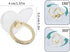 4Pcs Clear Cell Phone Ring Holder Transparent Phone Grips Stand Holder 360 Degree Rotation Finger Ring Holder for Most Phones, Tablet and Case(4 C...