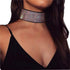 Shining Crystal Rhinestone Choker Necklace Pendant Statement Necklaces Wide Collar Necklaces for Women Nightclub Party Jewelry (Color1)...