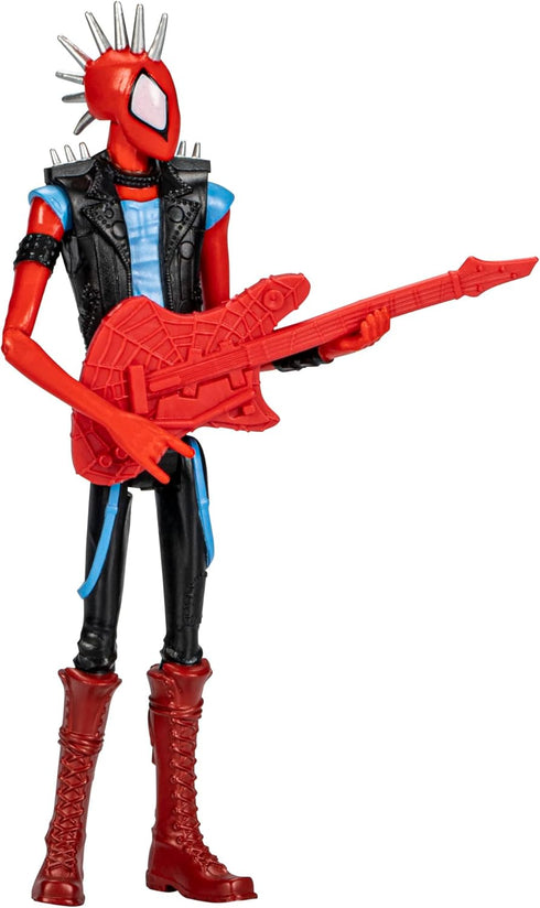 Spider-Man Marvel : Across The Spider-Verse Spider-Punk Toy, 6-Inch-Scale Action Figure with Guitar Accessory, for Kids Ages 4 and Up...