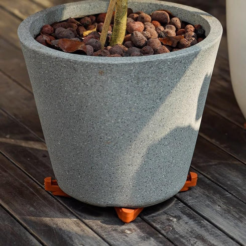 Pot Feet & Risers - 12 PCS of Pot Toes, Sturdy Supports for Your Indoor & Outdoor Planters - Easy to Clean & Durable, Better Drainage & Deck Prote...