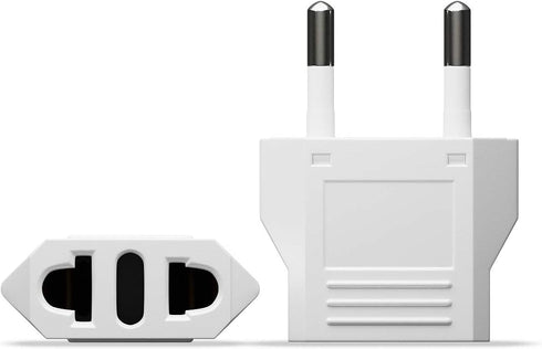 European Plug Adapter, Unidapt US to Europe Plug Adapter, 8 Pack European Type C Plug Adapters, 110V to 220V Wall Outlet, Travel Power Adaptor for...