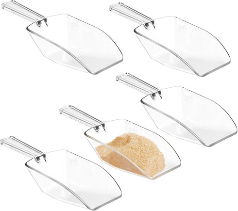 iDesign BPA-Free Plastic Multi-Purpose 2 Tablespoon Measuring Scoops - Clear (Set of 5)...