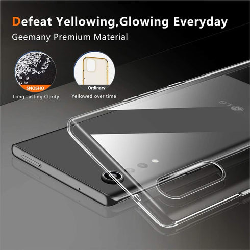 Clear Case for LG Velvet 5G, Slim Thin Flexible TPU Silicone Soft Skin Gel Rubber Anti-Scratch Shockproof Protective Cover for LG Velvet 5G,Clear...