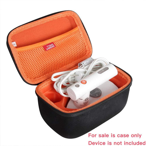 Hermitshell Hard Travel Case for Sharper Image SI-755 Mini Steam Iron (Black+Orange) (Only Case)...