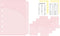A7 Double Pockets Cash Envelopes 3 Set 4 Tabs Money Organizer for Cash Pink Card Protector Loose Leaf Bill Holder Budget Envelopes for 6 Ring Bind...