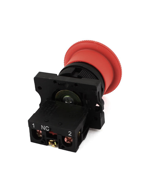 uxcell Emergency Stop 22mm Latching SPST NC 2 Pin Mushroom Push Button Switch......