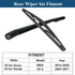 Rear Windshield Wipers Blade Arm Set for Acura MDX 2014-2020, Honda CRV CR-V 2007-2011, Back Glass Wiper Arm Blade Replacements All Seasons Fit, R...