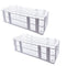 Plastic Test Tube Rack 2 Pack White 40 Holes Lab Test Tube Rack Holder for 21mm and Below The Test Tubes, Detachable, White...