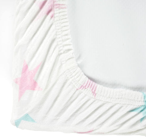 Lush Decor Rainbow Allover Stars Soft & Plush Changing Pad Cover, 32" x 16", Multi...