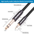 2pack 1/8 to 1/4 Stereo Audio Cable,6.35mm 1/4" Male to 3.5mm 1/8" Male TRS Bidirectional Stereo Audio Cable for Guitar, Laptop, Home Theater Devi...