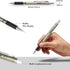 Nicpro 0.7 mm Art Mechanical Pencils Set, 6 PCS Metal Drafting Pencil 0.7mm Tube HB Lead Refills & 18 Cap Eraser for Adults, Children, Artist Writ...