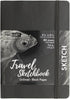 Pro Art Premier Sketch Book Travel 6"x 4" Black 74lb Black 80 Sheets, Sketch Book, Sketchbook, Drawing Pad, Sketch Pad, Drawing Paper, Art Book, D...
